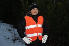 Heijastinliivi vetoketju 3M lasten oranssi M