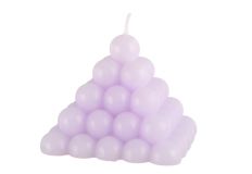 Kuplakynttilä pyramid violetti 7 cm