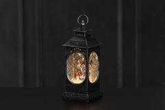 LED-Koristevalo Lumisadelyhty joulupukki ja lumiukko 28 cm