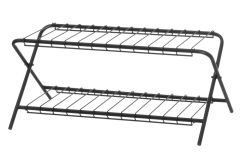 Kenkäteline Flip musta 70x40x31 cm