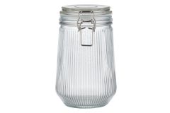 Lasipurkki patenttikansi pystyraita 900 ml