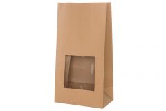 Paperipussi ikkunalla 24x14x45 cm 5 kpl