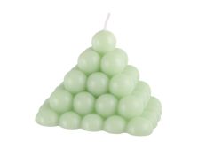 Kuplakynttilä pyramidi vaaleanvihreä 7 cm