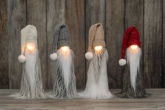 Tonttu Hiippalakki LED-valolla 56 cm