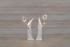 Joulupukki ja LED valosauva 27 cm