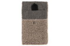Pesukinnas pellavafrotee 14x24 cm musta/pellava