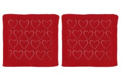 Kestoliina Heart 25x25 cm punainen 2 kpl