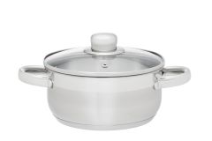 Basic Kattila terästä  lasikannella 2 L 18 cm