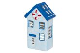 Lyhty Beach Hut vaaleansininen 20 cm