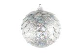 Kuusenpallo Chic 8 cm hopea