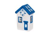 Lyhty Beach Hut sininen/valkoinen 15 cm
