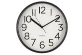 Seinäkello Tiempo musta 30 cm