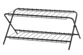 Kenkäteline Flip musta 70x40x31 cm