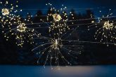 LED-valoketju Sädehtivä tähti 5 x120 LED