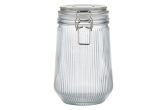 Lasipurkki patenttikansi pystyraita 900 ml
