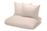 Pussilakanasetti Ella beige tupla 220x210 cm, 2 x 50x60 cm