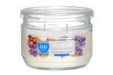 Tuoksulasikynttilä  2 sydämen Lavender