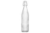 Lasipullo patenttikorkilla pystyraidat 1100 ml