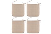 Istuintyyny 4 kpl 39x39 cm beige