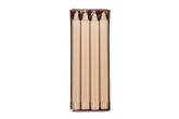 Kruunukynttilä stearin beige 24 cm 8 kpl